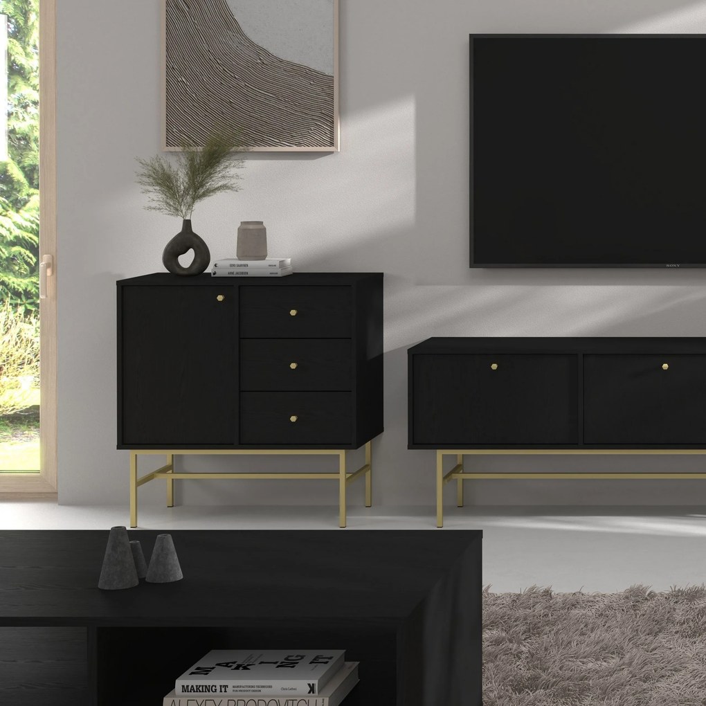 Komoda TORINO 84 cm do Salonu Sypialni Grafit