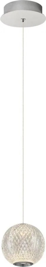 LED Żyrandol na lince CREMONA LED/5W/230V 3000K matowy chrom