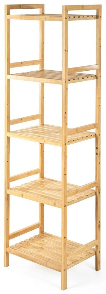 G21 Regał bambusowy, 5 półek, 5 pięter