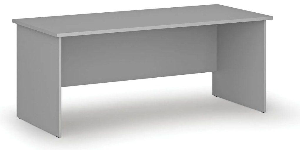 Biurko PRIMO GRAY, 180x80 cm, szare