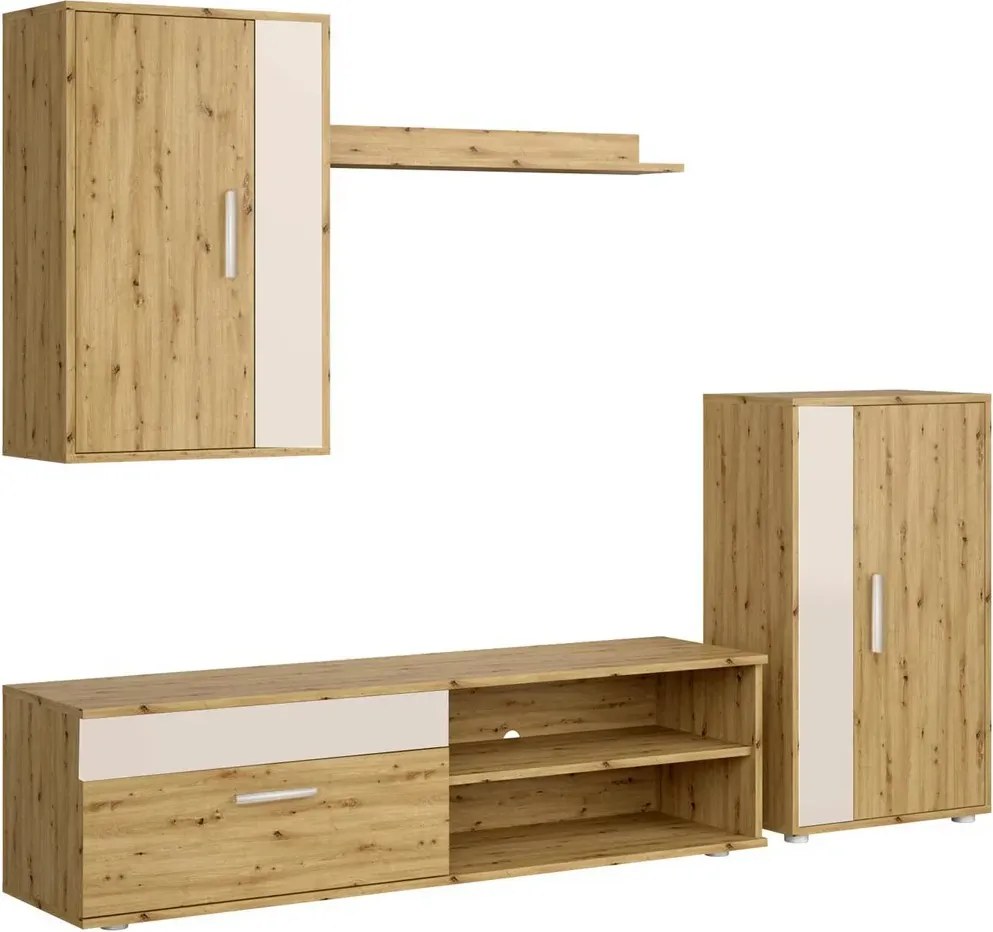 Zestaw mebli dąb artisan+kaszmir L1-S76