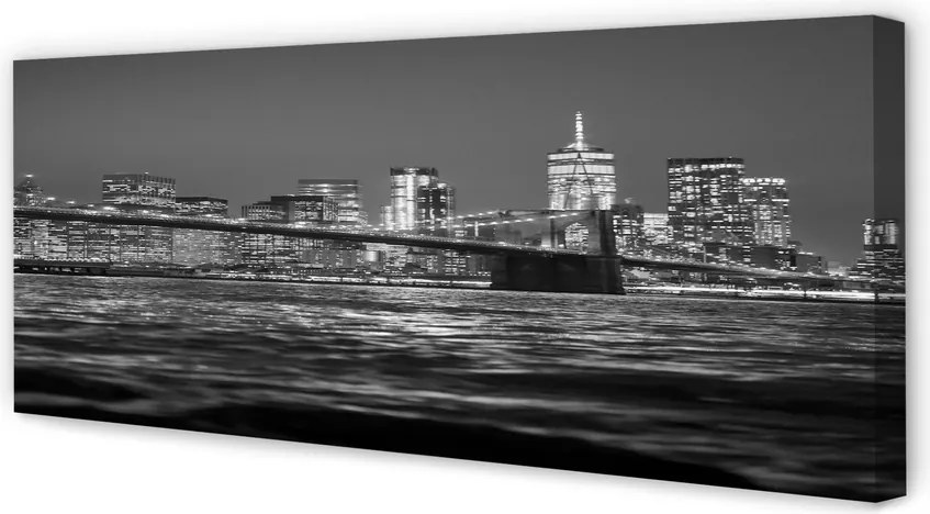 Duży obraz na płótnie Szeroka Panorama Mostu na Rzece