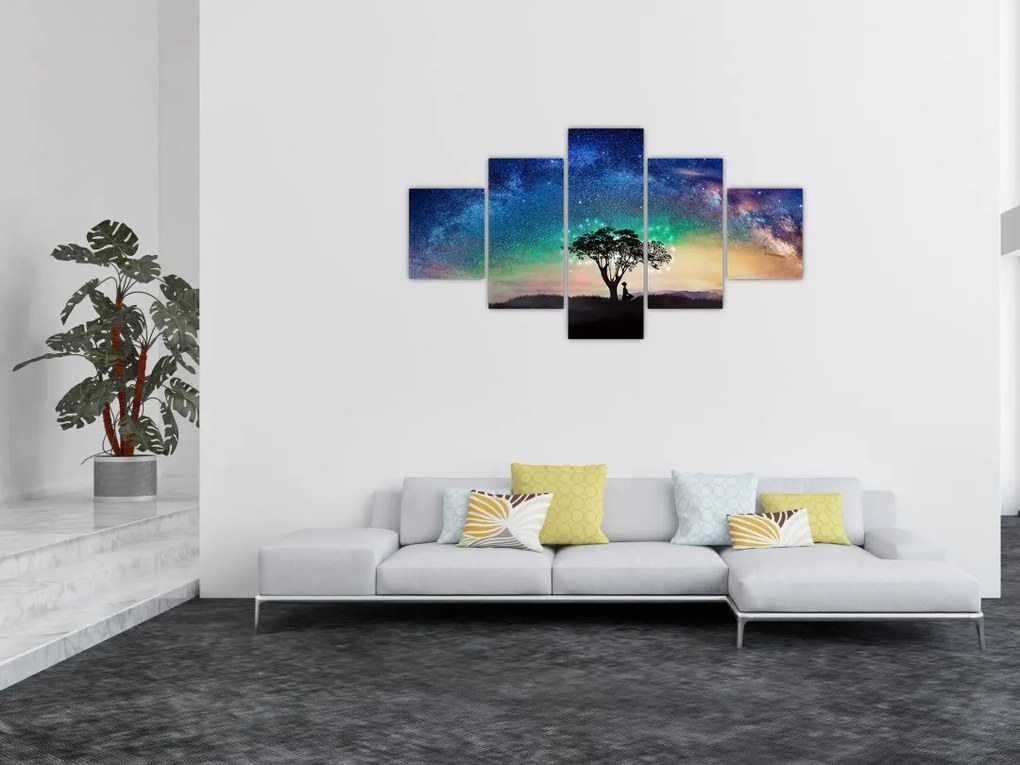 Obraz - Odpoczynek pod gwiazdami (125x70 cm)