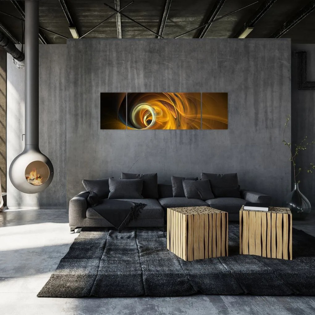 Obraz - Abstrakcja w ruchu (170x50 cm)