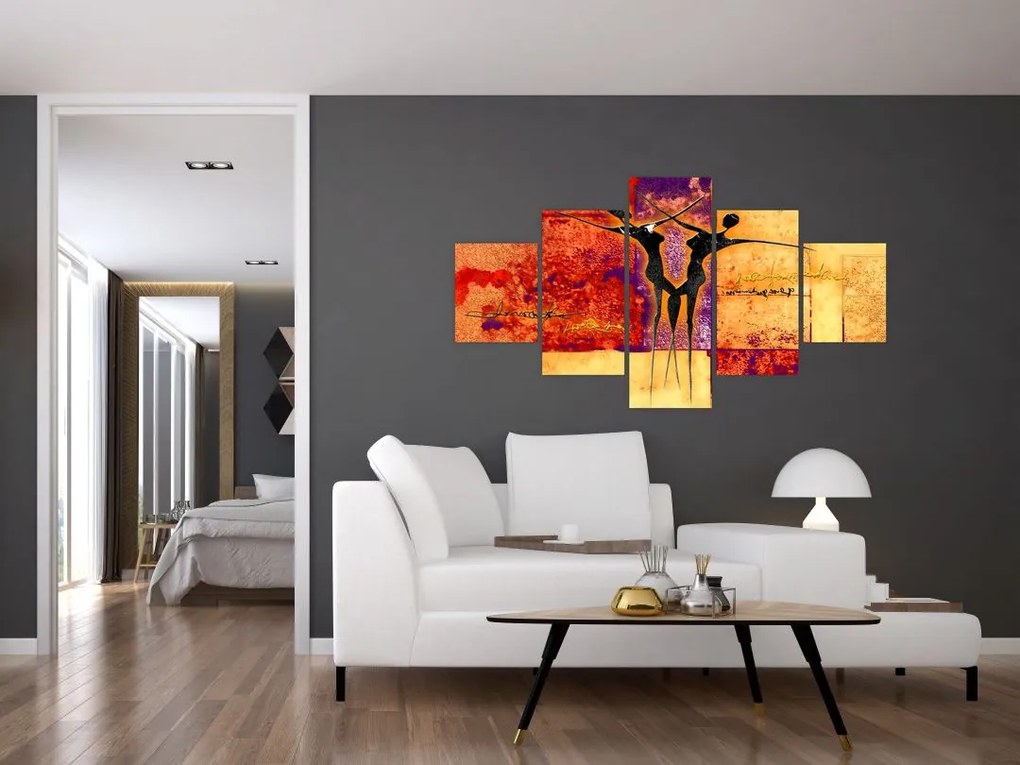 Obraz - Afrykańskie boginie (125x70 cm)