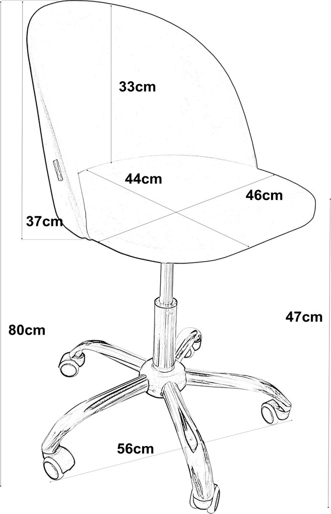Fotel obrotowy COLIN krzesło biurowe fotel ergonomiczny do biurka : Kolor Stelaża - Chrom, Kolor tkaniny - VOGUE - VOGUE 13, Typ siedziska - Siedzisko obrotowe 360°, Typ tkaniny - Vogue