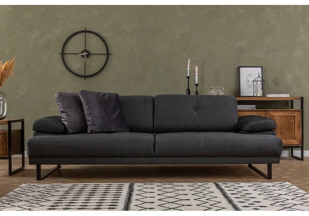 Antracytowa sofa 239 cm Mustang – Balcab Home