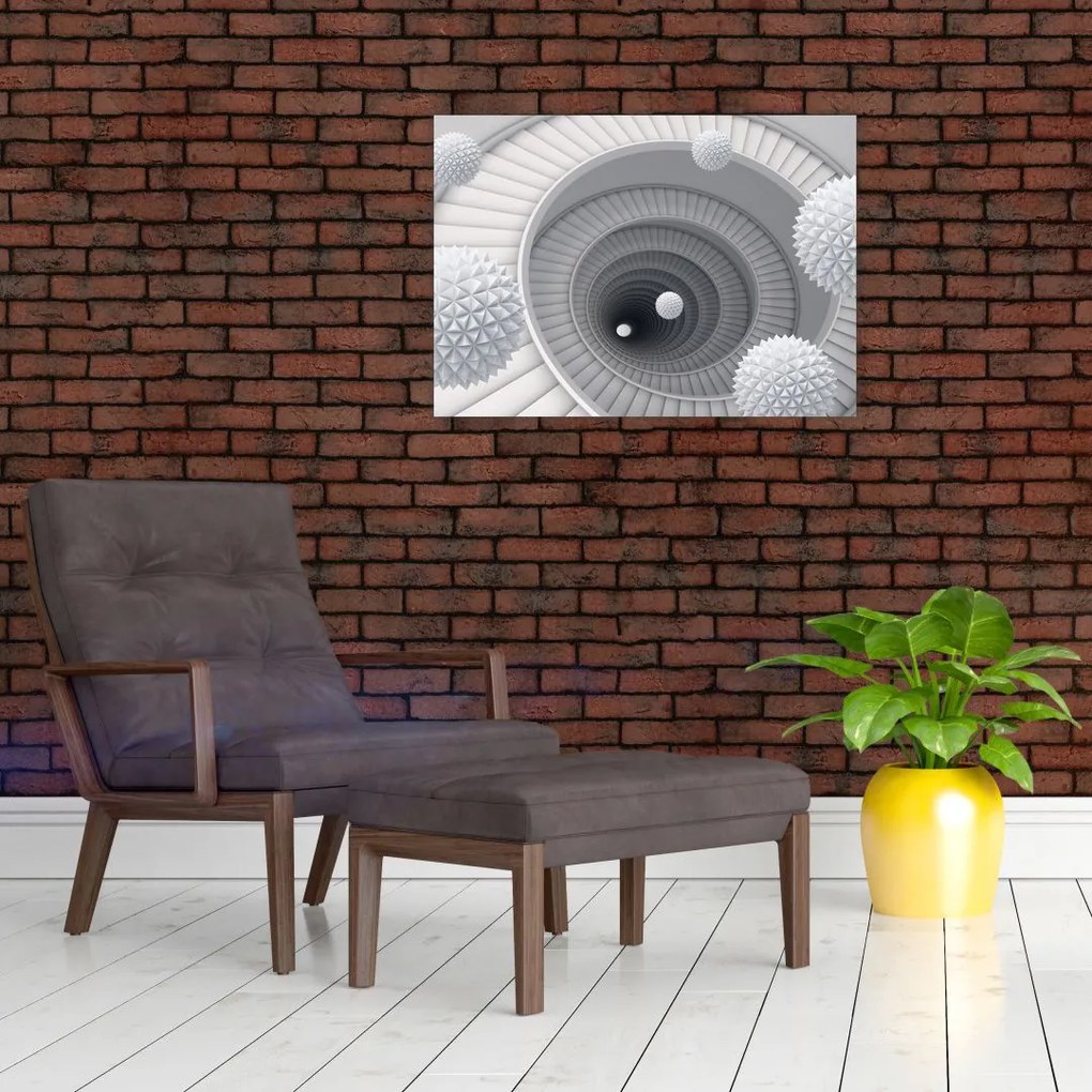 Obraz abstrakcji 3D (70x50 cm)