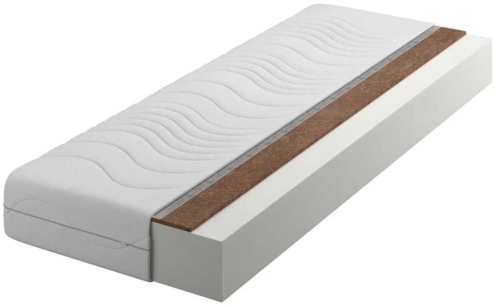 Materac piankowo-kokosowy z pokrowcem 160x200 R5-N15
