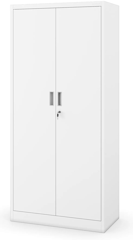Szafa metalowa biurowa z 4 półkami biała, 1750x800x400 mm: JAN Compact