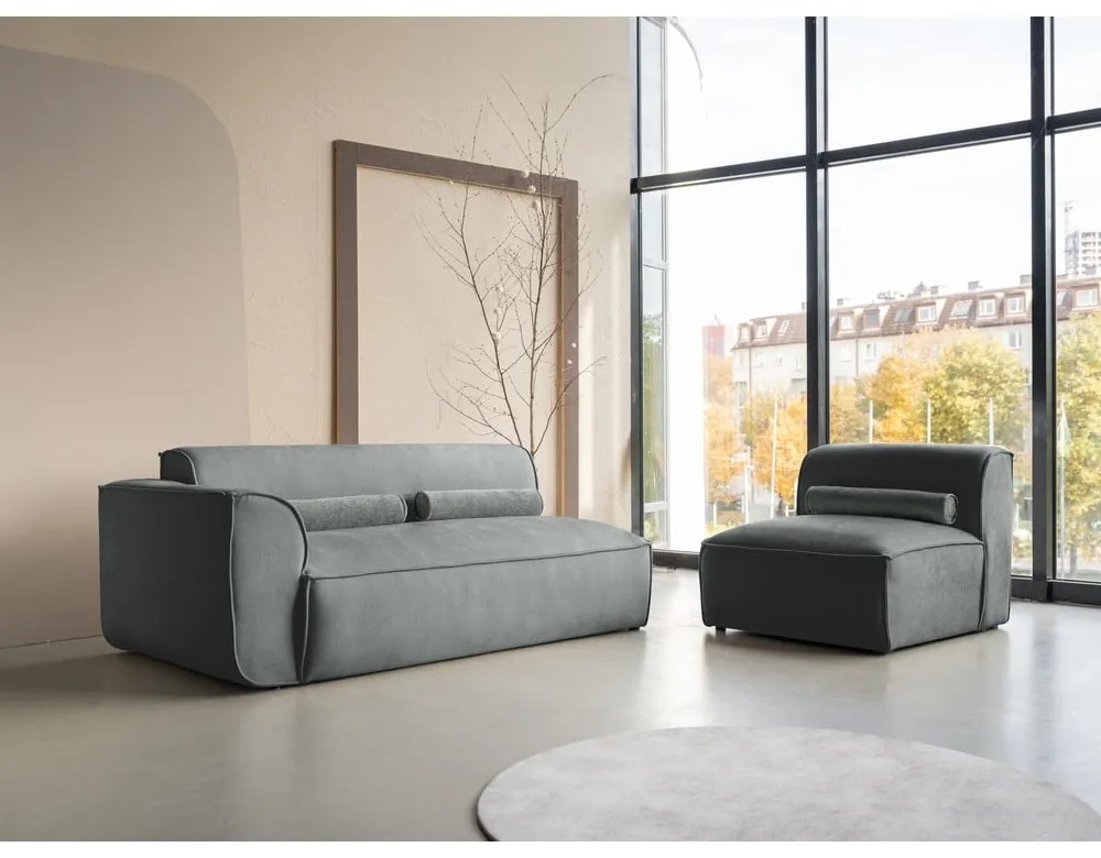 Zielony szezlong modułowy (lewostronny) Flex Felix – Miuform