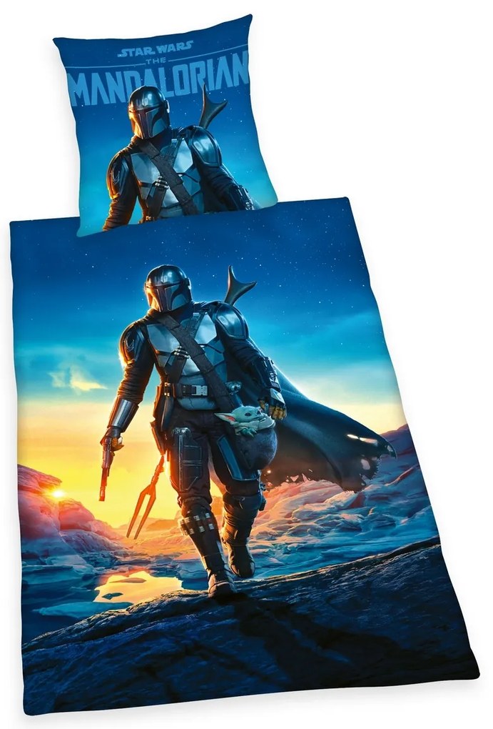 Herding Pościel bawełniana Mandalorian, 135 x 200 cm, 80 x 80 cm