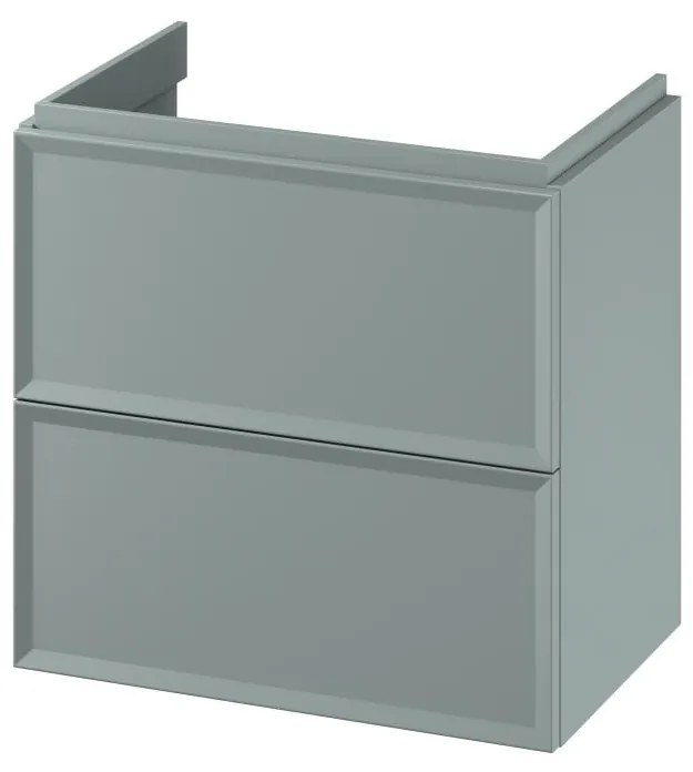 Cersanit S1021-009 - Wisząca szafka łazienkowa pod umywalkę MILLE SLIM 60x38 cm miętowa