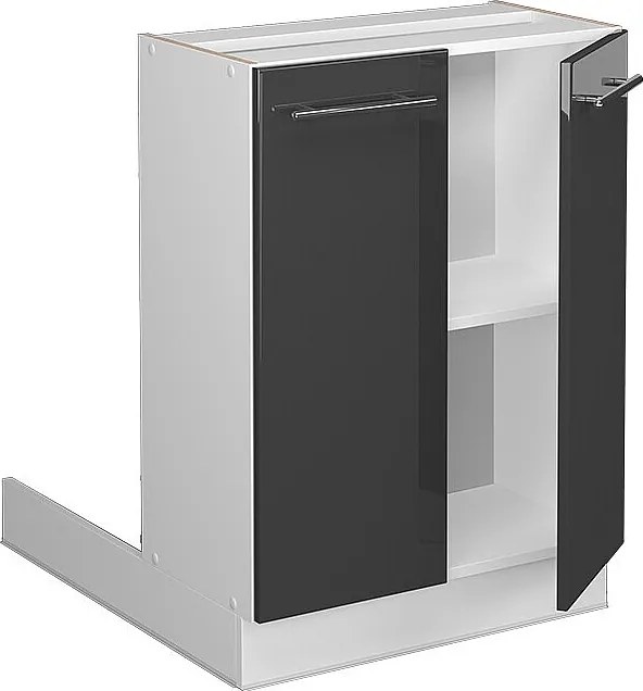 Wyspa kuchenna antracyt wysoki połysk 60x30x82 fame-line