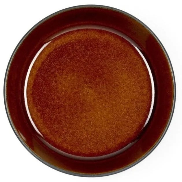 Czarna/w bursztynowym kolorze kamionkowa miska Gastro Black/Amber – Bitz