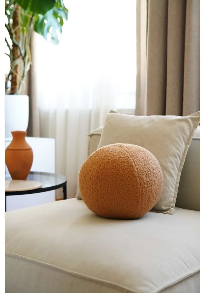 Poduszka dekoracyjna z materiału bouclé ø 20 cm Top – Mioli Decor