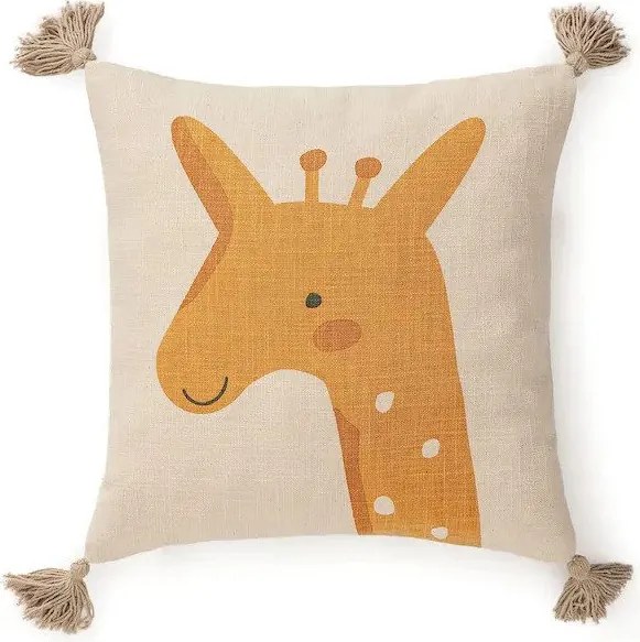 Poszewka bawełniana z motywem żyrafy Savannah