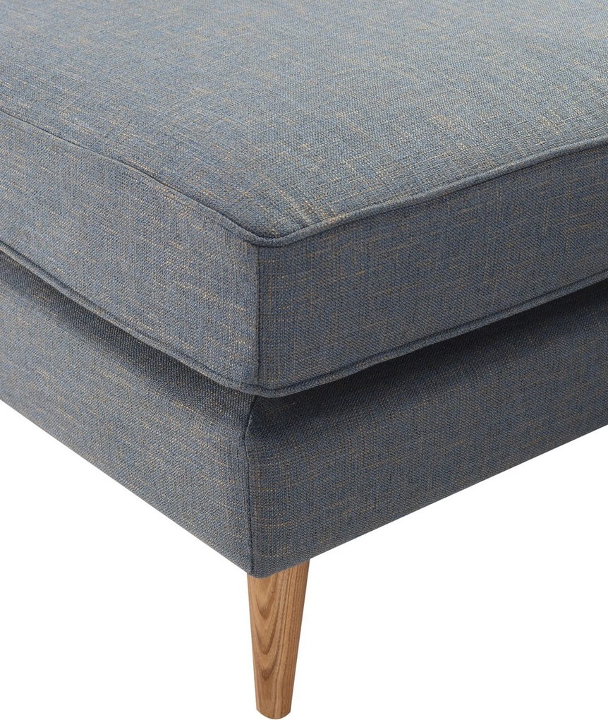 Sofa narożna Venuste denim blue/brown