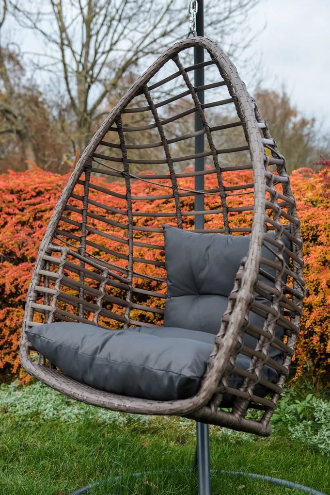 Designerski fotel wiszący na ogród Piatto