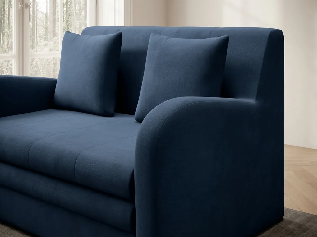 Rozkładana sofa dwuosobowa ARIO NUBE, ciemnoniebieska