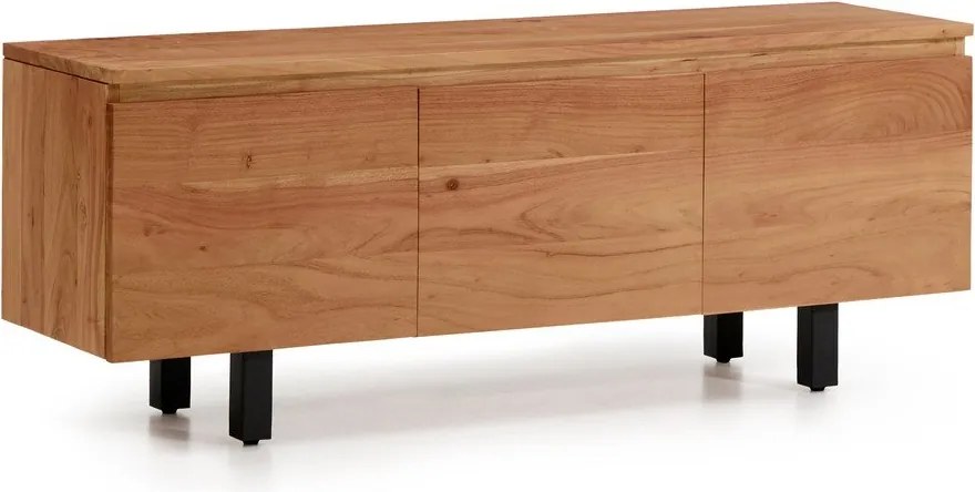 Szafka pod TV z litego drewna akacjowego w naturalnym kolorze 150x58x40 cm Uxue – Kave Home