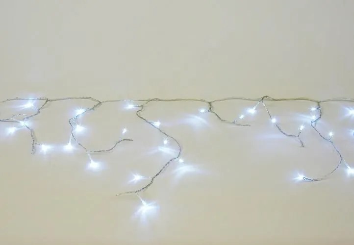 Świąteczny świetlny deszcz - 11,9 m, 600 LED, zimna biel