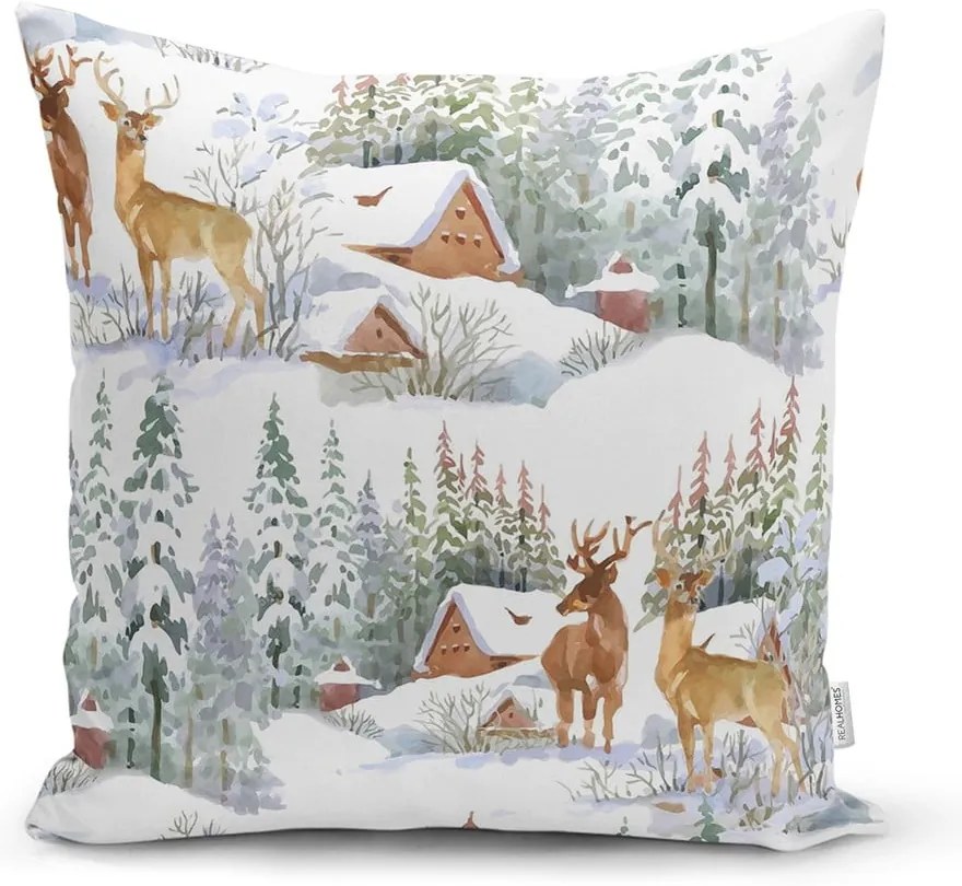 Tekstylna poszewka na poduszkę ze świątecznym motywem 43x43 cm – Mila Home