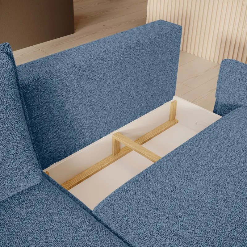 Narożnik GLOSSY z funkcją spania zestaw z poduszkami WERSAL