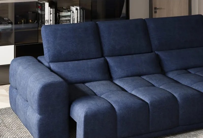 Narożnik LAGOS z elektrycznym wysuwem i regulowanymi zagłówkami WERSAL