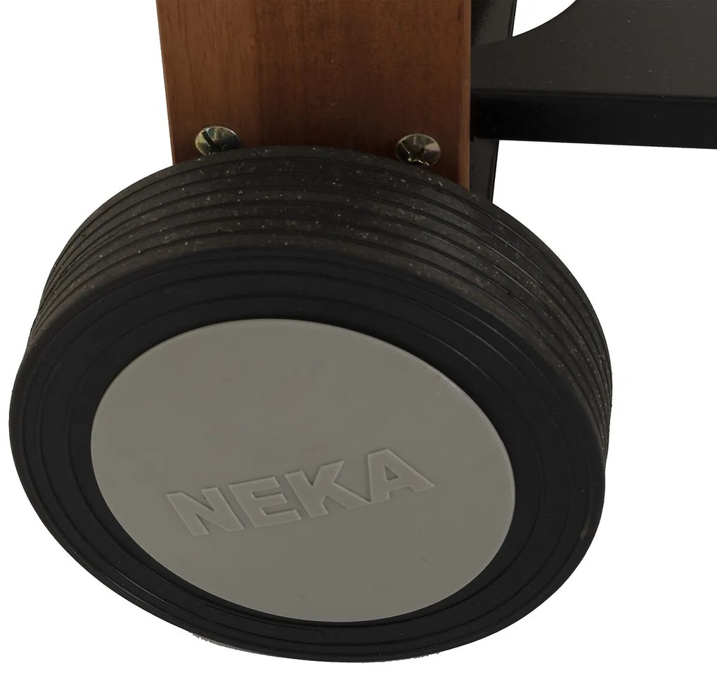 Grill ogrodowy z drewnianą półeczką BBQ