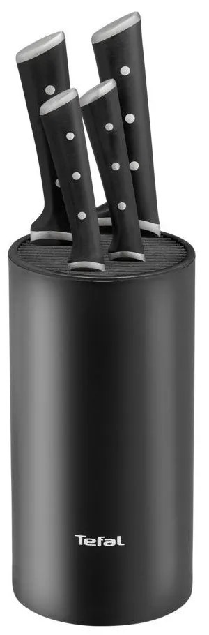 Zestaw noży ze stojakiem 4 szt. ze stali nierdzewnej Ice Force K2325S75 – Tefal