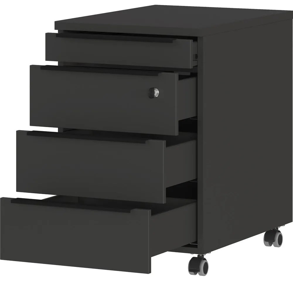 Antracytowa szafka z zamkiem 42x63 cm Mailand – Germania
