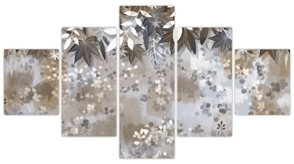 Obraz - Jesienne liście (125x70 cm)