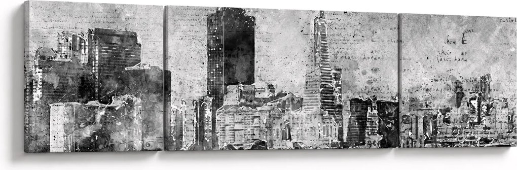 Obraz - Miasto sztuki kawowej (170x50 cm)