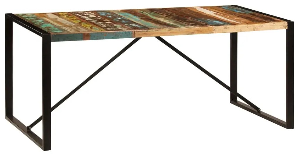 Wielokolorowy stół drewniany 90x180 – Fulo 4X