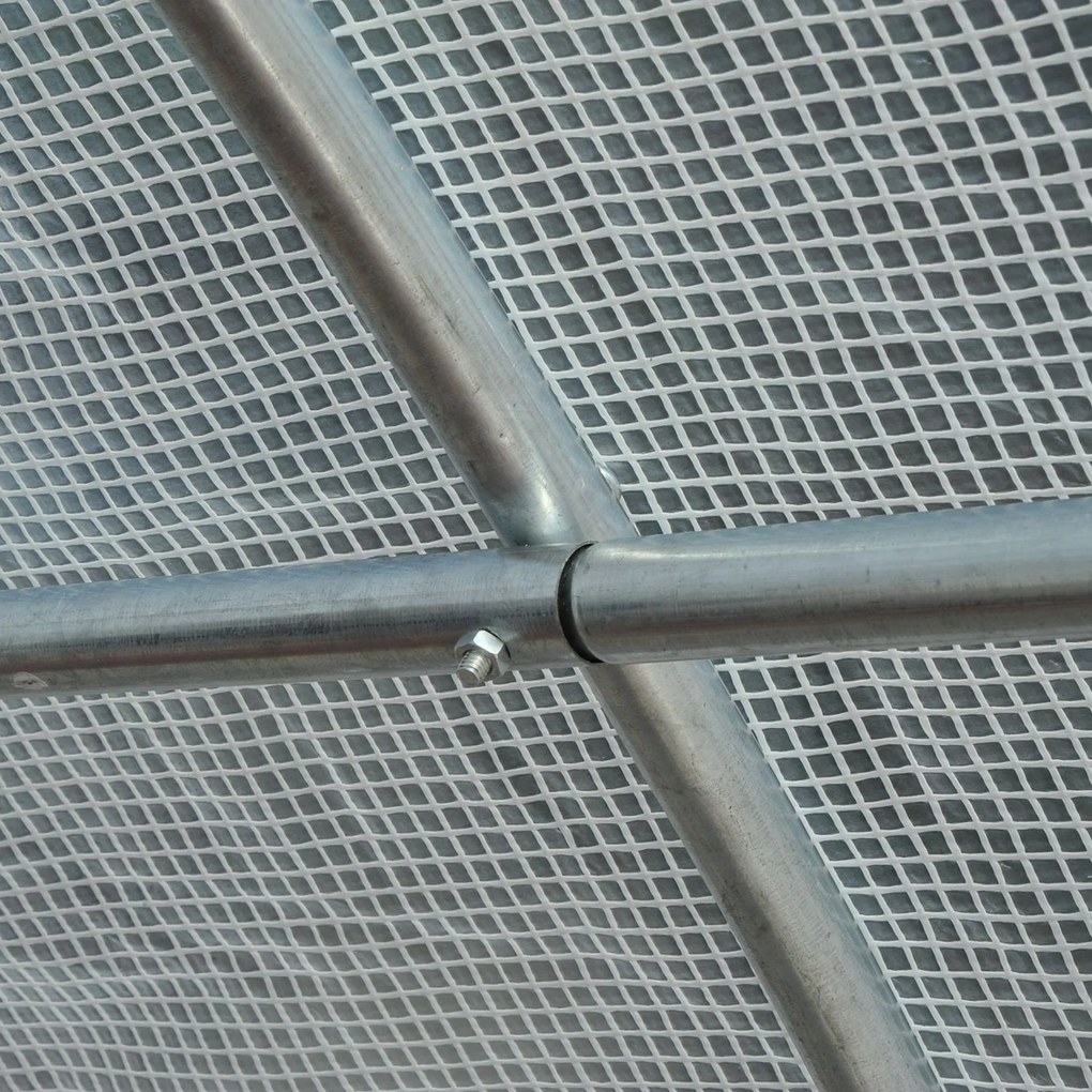 Outsunny Szklarnia Foliowa Ogrodowa Duża Biała 450x200x200cm Ochrona Roślin | Aosom PL