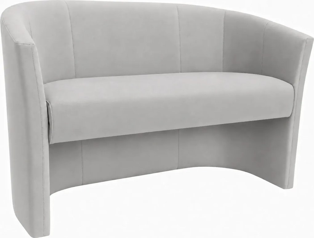 Sofa CLUB tapicerowana : Kolor tkaniny - VELVET - MG39, Typ tkaniny - Velvet