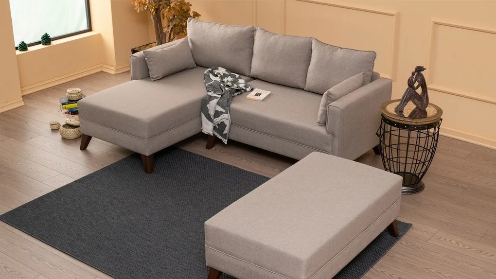 Narożna rozkładana sofa Bella Corner Left 2 Cream