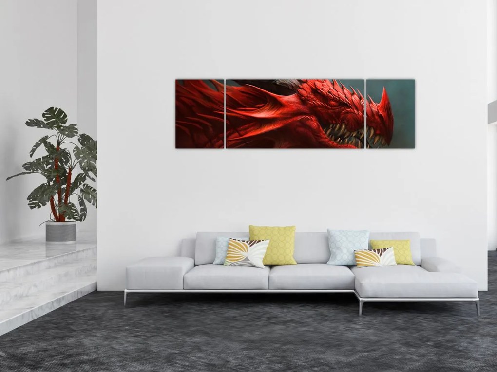 Obraz - Smok (170x50 cm)