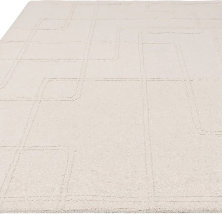 Kremowy wełniany dywan tkany ręcznie 160x230 cm Ada – Asiatic Carpets