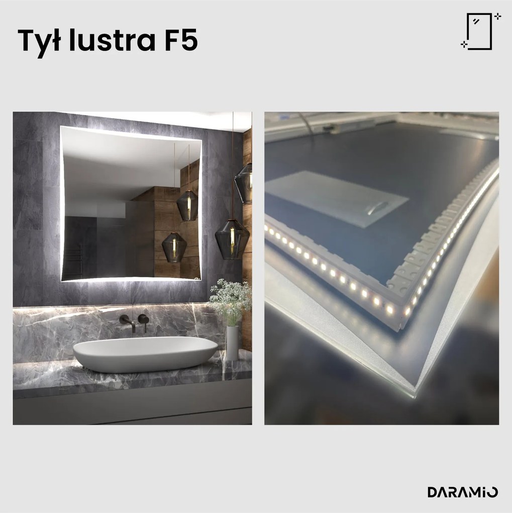 Lustro łazienkowe LED F5