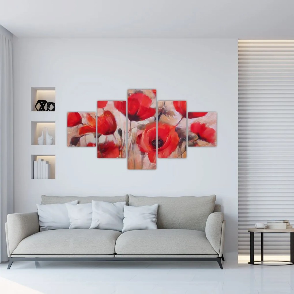 Obraz - Wilcze maki (125x70 cm)