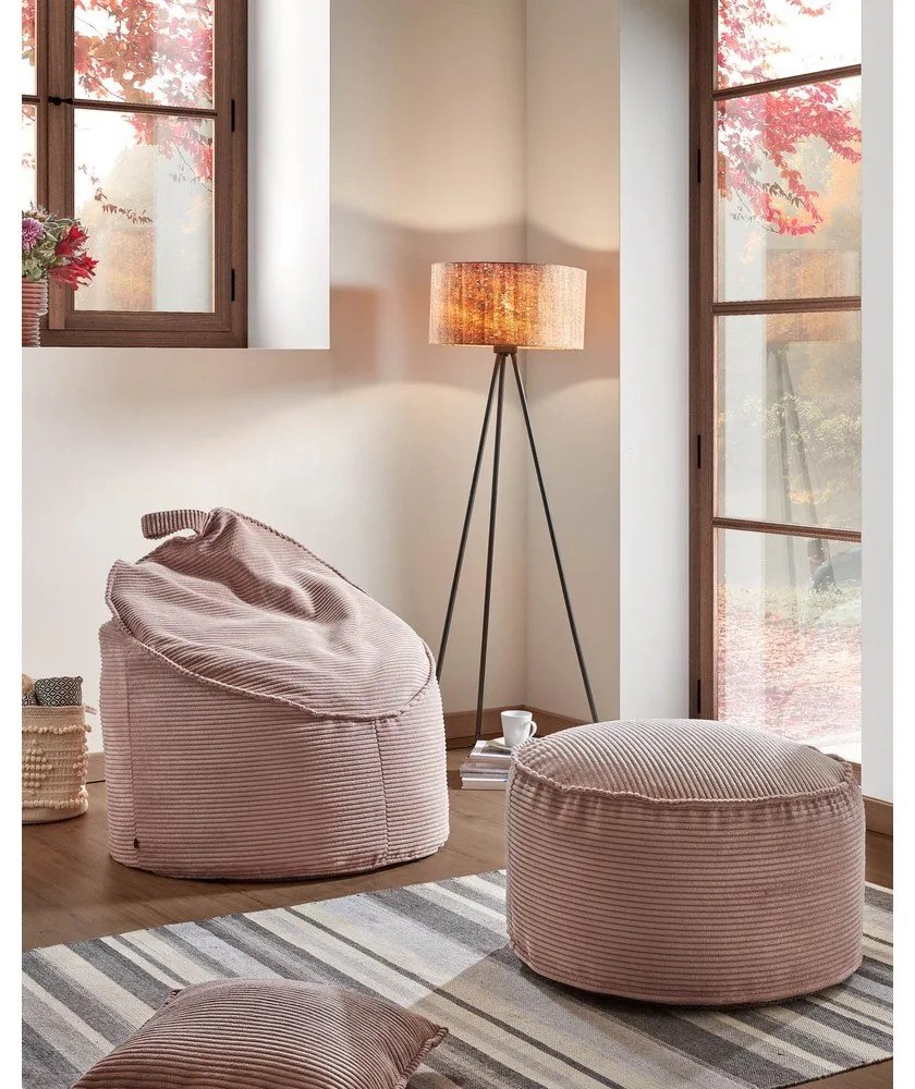 Różowy worek do siedzenia Wilma – Kave Home