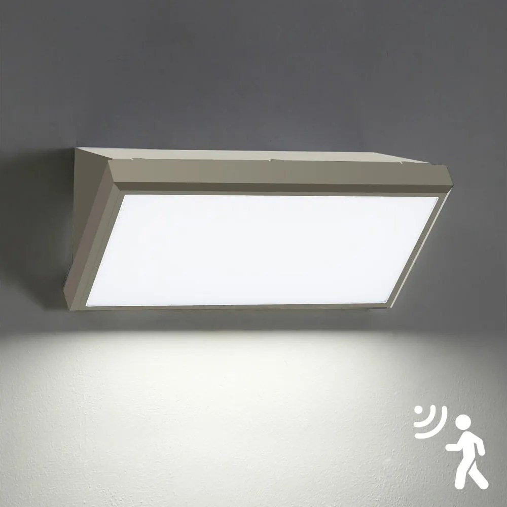 Brilagi-LED Kinkiet zewnętrzny z czujnikiem TRIANGLE LED/20W/230V, szary, IP65