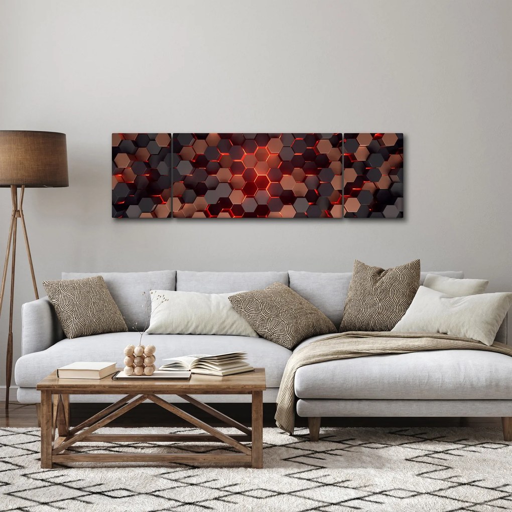 Obraz - Futurystyczna abstrakcja (170x50 cm)