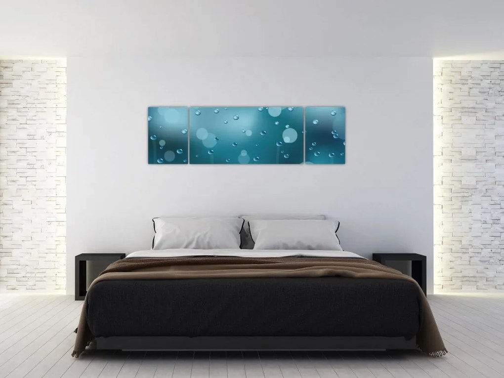 Obraz kropelek (170x50 cm)