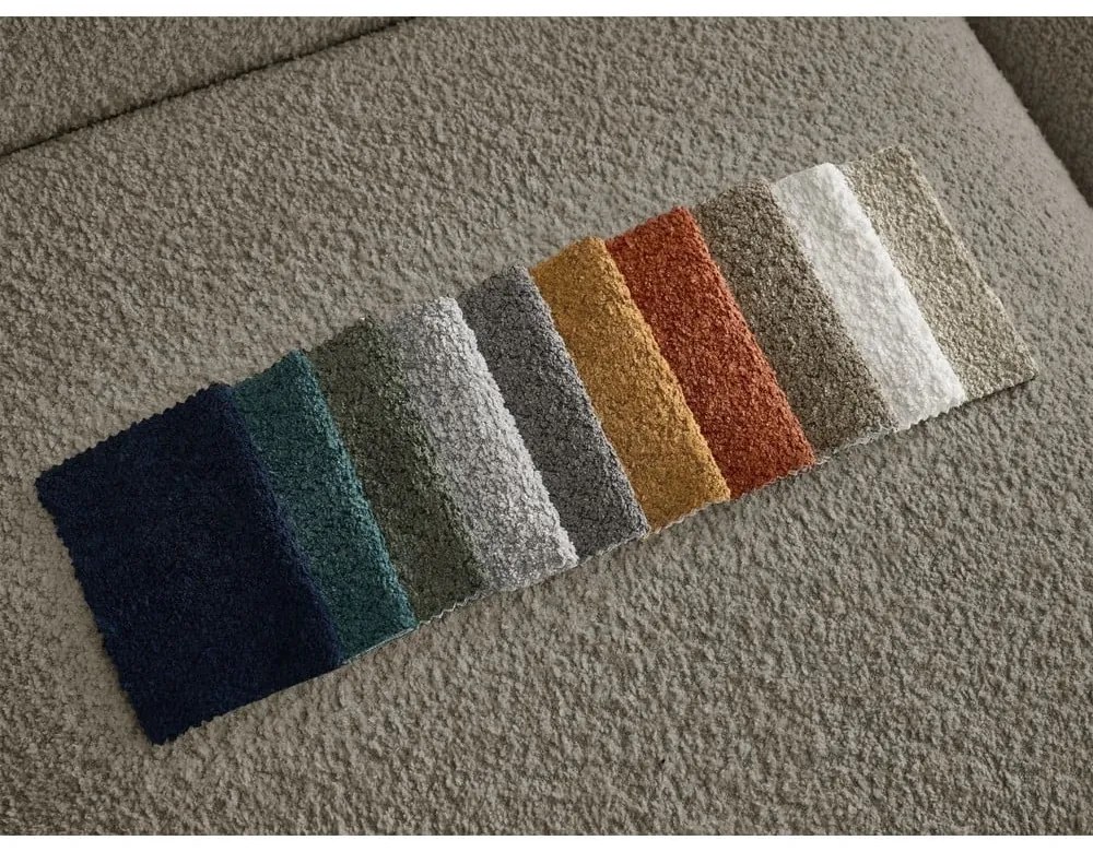 Szarobrązowa sofa z materiału bouclé 230 cm Tina – Bobochic Paris