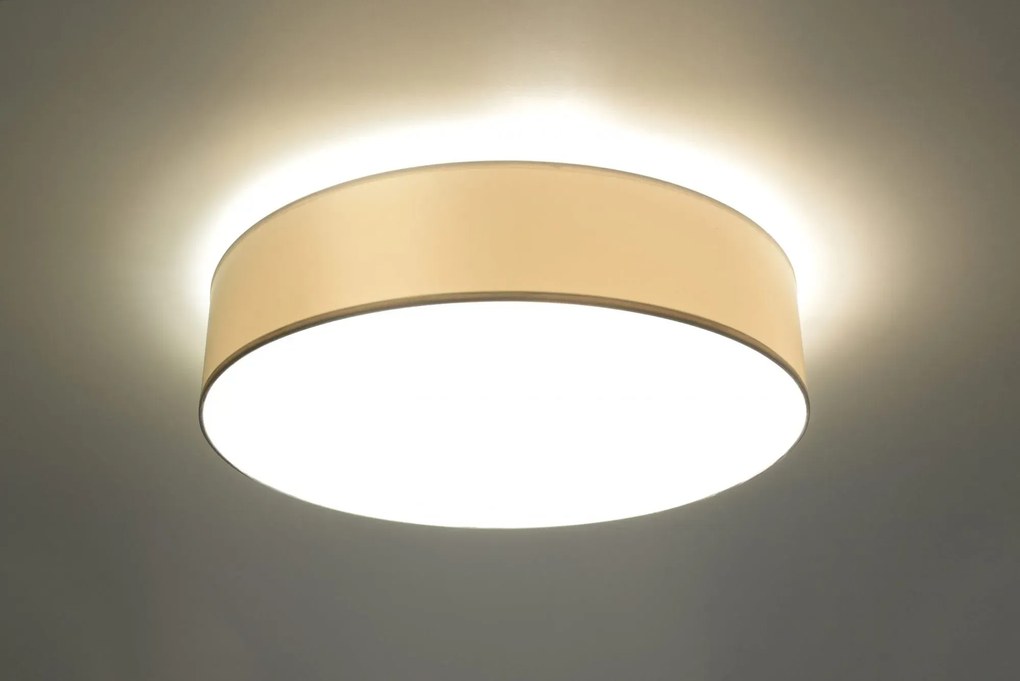 Okrągły minimalistyczny plafon E779-Vati - biały