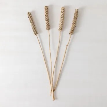 Pakiet 4 Suchych Gałązek Dekoracyjnych Uswil Kremowa - Sklum