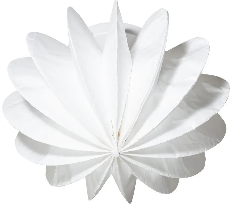 Biała lampa sufitowa z papierowym kloszem ø 40 cm Dalia – WOOOD